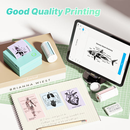 Genuine Self-Adhesive Thermal Printer Stickers, 54mmx3.2m Sticker Paper, Compatible with PM290 Mini Sticker Printer, Photos, 3 Rolls, Blue/Pink/Purple