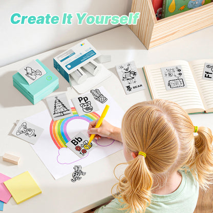 Genuine Self-Adhesive Thermal Printer Stickers, 54mmx3.2m Sticker Paper, Compatible with PM290 Mini Sticker Printer, 3 Rolls, Transparent