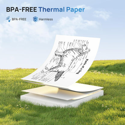 D820 Thermal Printer Paper 8.5 x 11 Inch US Letter Size, Advanced Thermal printing Paper Compatible with D820 Portable Printer, 100 Sheets