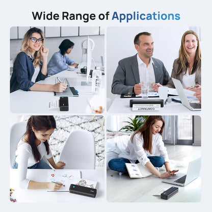 D820 Thermal Printer Paper 8.5 x 11 Inch, Continuous Thermal Paper Roll,  Compatible with D820 Portable Printer, 2 Rolls